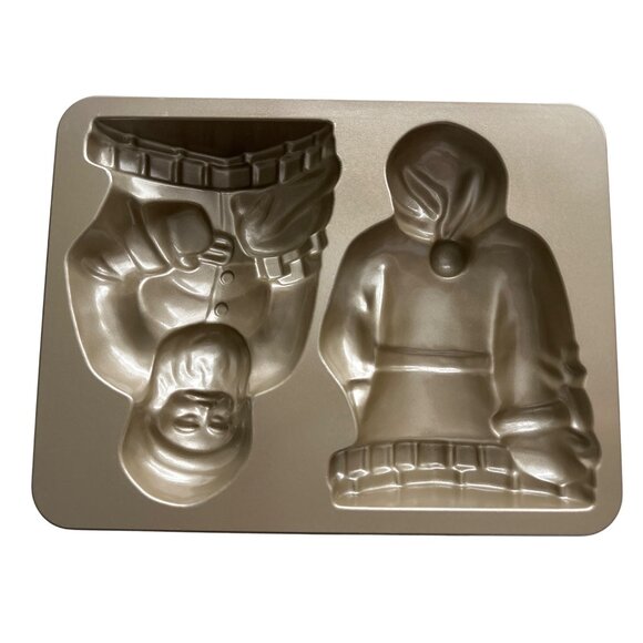 Nordic Ware William-Sonoma SANTA CLAUSE 3-D Mold Pan Odin 10 Cup Vintage - Picture 2 of 8